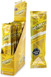 kush conical herbal wrpas ultra lemonade (1opk x 16x2pcs) (472287)