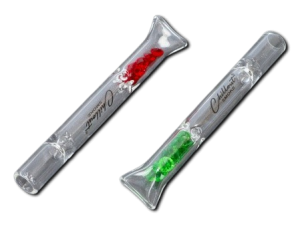 SZKLANA LUFKA Z USTNIKIEM I KRYSZTAŁKAMI (5-0088)