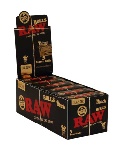 Bletki RAW Classic Rolls Black KS 3m Box/12 - 3m [716165253778] [14542]