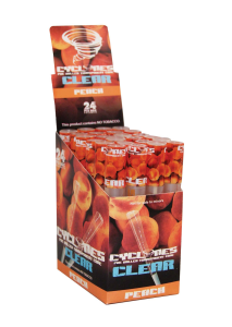 CYCLONES KLEAR PEACH FLAVOR 24/Box [11677] [716165171799]