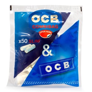 Filtry OCB fi6 Slim a`50 + Bibułki OCB Blue