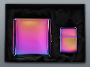ZAPALNICZKA BENZYNOWA Z PAPIEROŚNICĄ MAGIC - BOX 3-4116