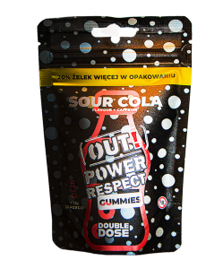Żelki Konopne OUT! Power - Sour Cola (115g)