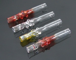 KRÓTKA SZKLANA CYGARNICZKA - KROPKI DUŻE 5-0017