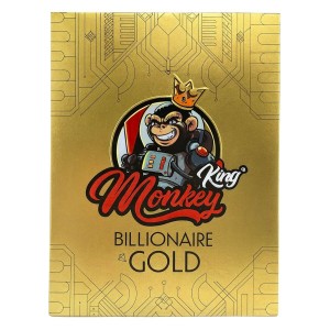 Monkey King Billionaire Gold KS Unbleached Ultrathin Rolling Papers (24pcs/display) [382619]