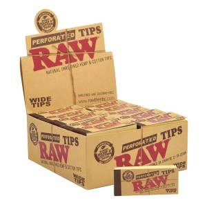 RAW Perforated Wide Tips (50pcs/display) [RL1040]