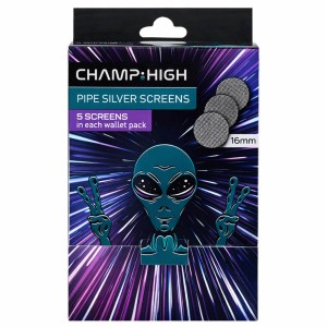 Champ High Pipe Silver Screens 16mm (100 pack/box) [397876]