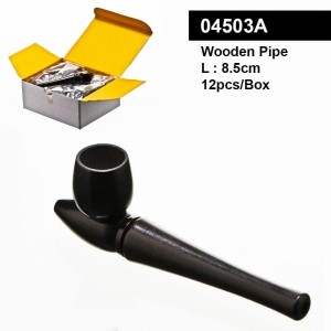 Fajka Amsterdam | Wooden Pirate pipe- L:8.5cm- 12pcs/box [04503A]