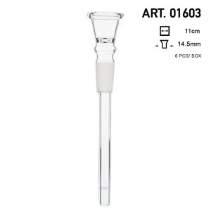 Cybuch Amsterdam | Glass Chillum - SG:14.5mm - L:11cm - [01603]
