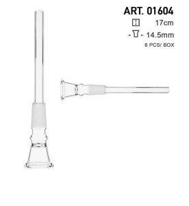Cybuch Amsterdam | Glass Chillum- SG:14.5mm- L:17cm- [01622]