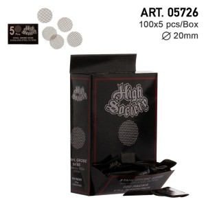 High Society | Stainless steel Screen - Ø:20mm - 100x5pcs = 500 pieces in 1 Box (Package) [05726]
