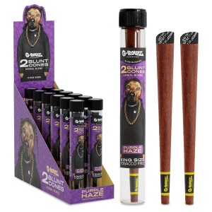 G-Rollz | 'The Dog' Terpene Infused Cones 'Purple Haze' (12 Pack Display, 24 Cones) [PR1535A-DIS]