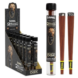 G-Rollz | 'The Dog' Terpene Infused Cones 'Natural OGK' (12 Pack Display, 24 Cones) [PR1535E-DIS]