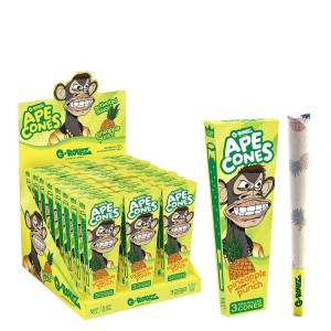 G-Rollz | Ape Cones "Pineapple Punch" - 3 Pop Cones (24 Pack Display) [AA1180KG]