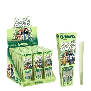 G-Rollz | Cheech & Chong(TM) 'Sofa' Organic Green Hemp - 6 '1¼' Cones (24 Packs Display) [CC1174QB]