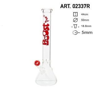 Bongo Boost | Beaker Glass Bong -H:44cm- Ø:50mm- Socket:18.8mm- WT:5mm (circa) [02337R]