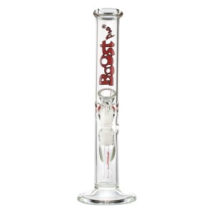 Bongo Boost | Hangover Red Glass Bong- H:32cm- Ø:40mm- Socket: 14.5mm- WT:5mm (circa) 02623]