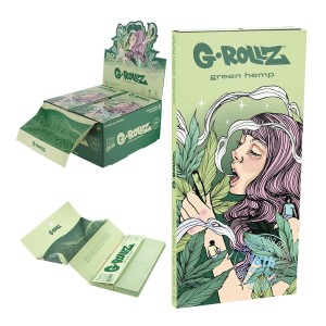 G-Rollz | Collector 'Colossal Dream' Organic Green Hemp - 50 KS Slim Papers + Tips & Tray [GR73G]