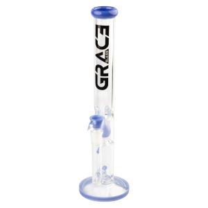 Bongo Grace Glass | Limited Edition Straight Blue Bong | H:43cm Socket:18,8cm [USG109UG]