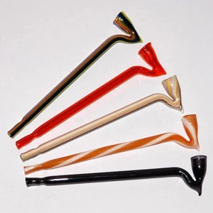 Lufka szklana sodowa twist3 mix kolor - 15cm JG-113