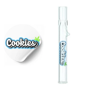 Lufka szklana z grafiką COOKIES - 9 cm BA-277