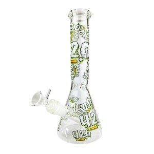 Fajka Bongo szklana 4:20 transparent (w. 25,5cm)