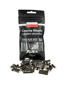 Filterki węglowe Purize BLACK XTRA Slim śr. 6 mm 50 szt.
