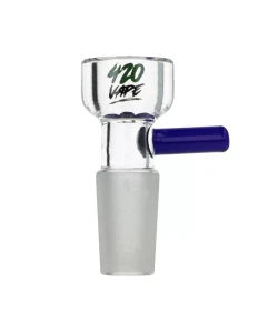 Cybuch do bonga 420VAPE ze szklanym sitkiem szlif 14.5 mm BLUE