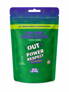 Żelki Konopne OUT! Power - Kwaśne Winogrono (100g)