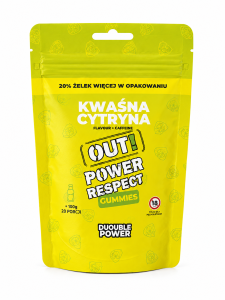  Żelki Konopne OUT! Power - Kwaśna Cytryna (100g)
